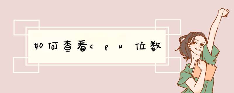 如何查看cpu位数