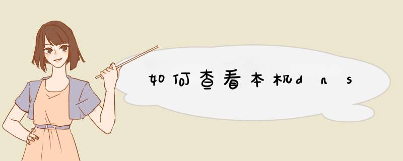 如何查看本机dns