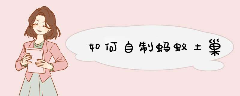 如何自制蚂蚁土巢