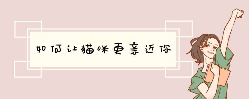 如何让猫咪更亲近你