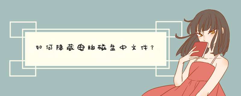 如何隐藏电脑磁盘中文件？