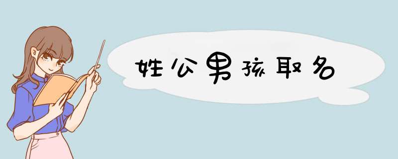 姓公男孩取名