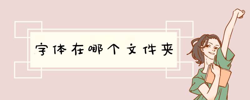 字体在哪个文件夹