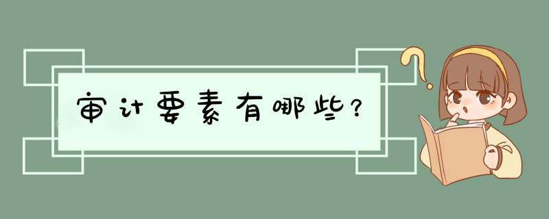 审计要素有哪些？