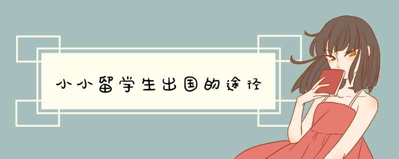 小小留学生出国的途径
