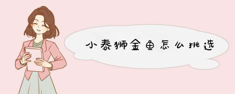 小泰狮金鱼怎么挑选