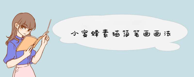 小蜜蜂素描简笔画画法