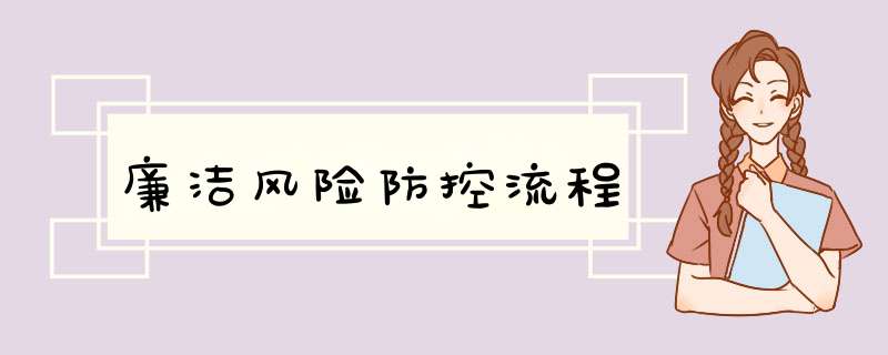 廉洁风险防控流程