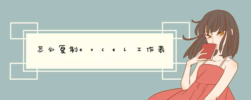 怎么复制excel工作表
