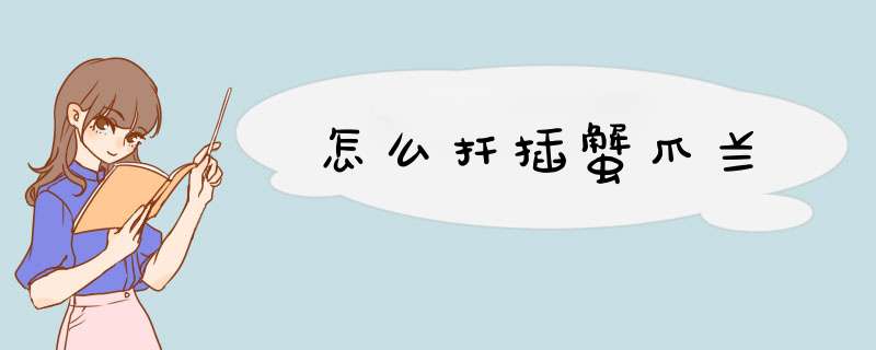 怎么扦插蟹爪兰