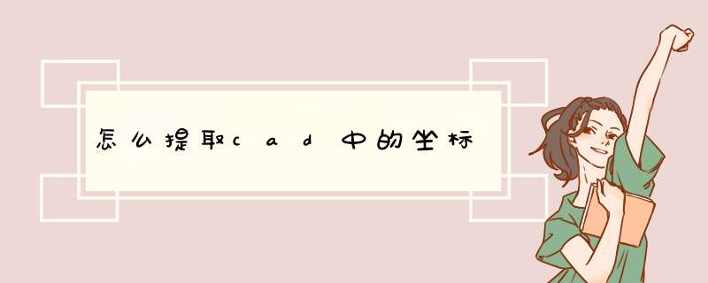 怎么提取cad中的坐标