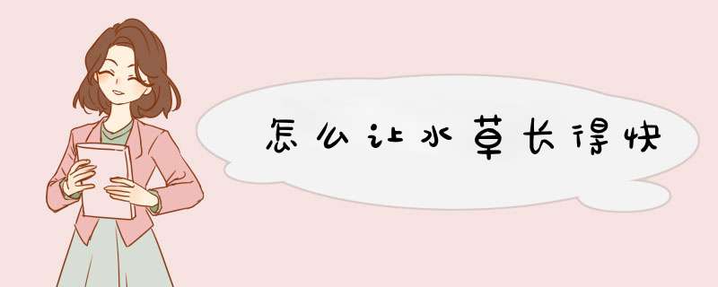 怎么让水草长得快