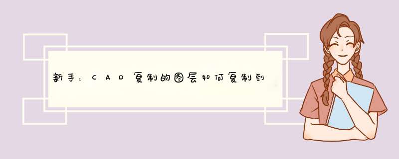 新手：CAD复制的图层如何复制到目标图层里？
