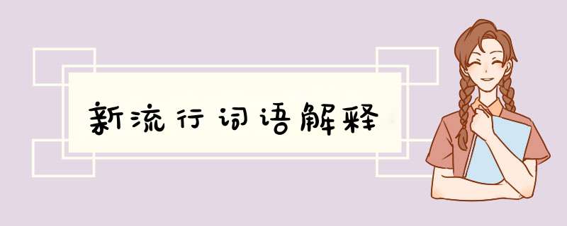 新流行词语解释