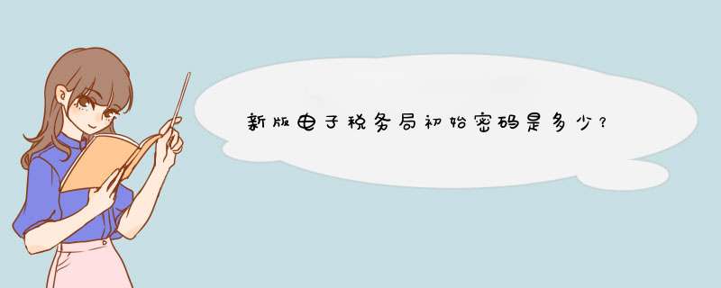 新版电子税务局初始密码是多少？