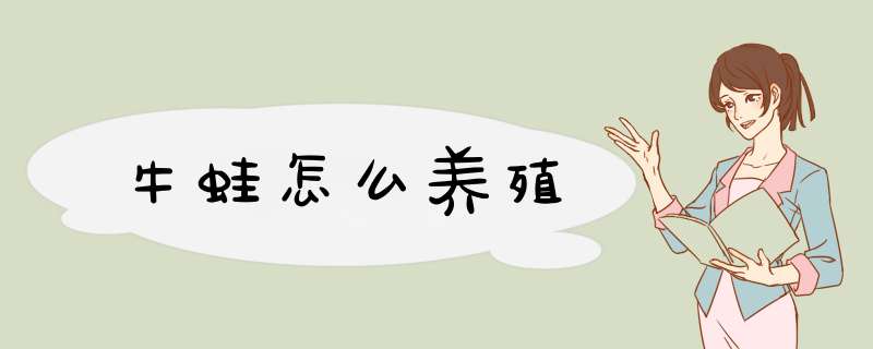 牛蛙怎么养殖