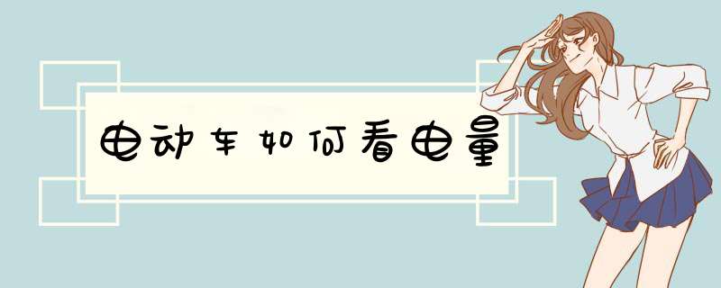 电动车如何看电量