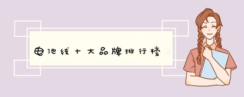 电池线十大品牌排行榜