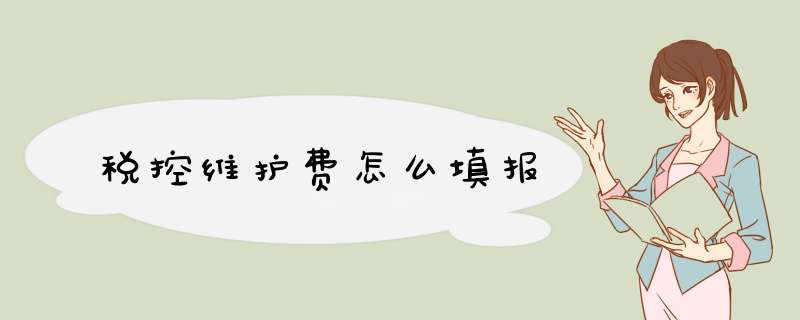 税控维护费怎么填报
