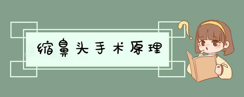 缩鼻头手术原理