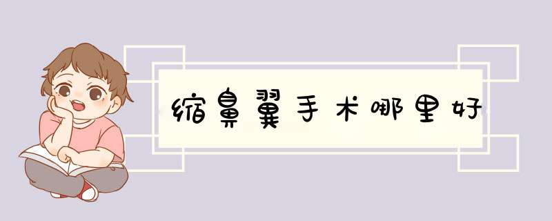 缩鼻翼手术哪里好