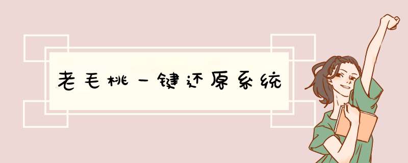 老毛桃一键还原系统