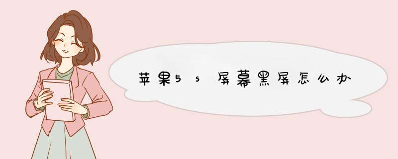 苹果5s屏幕黑屏怎么办