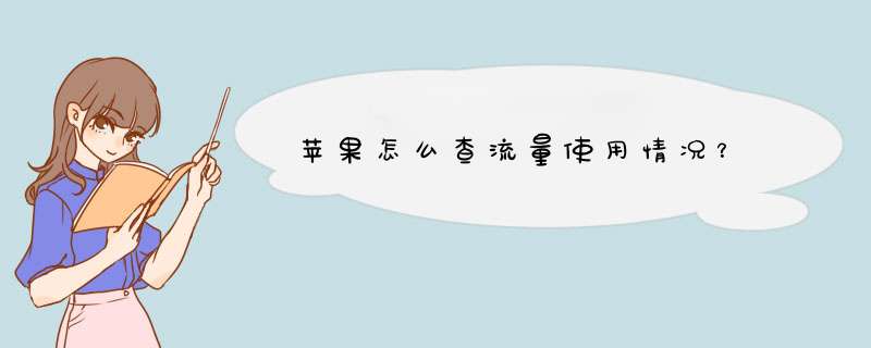 苹果怎么查流量使用情况？