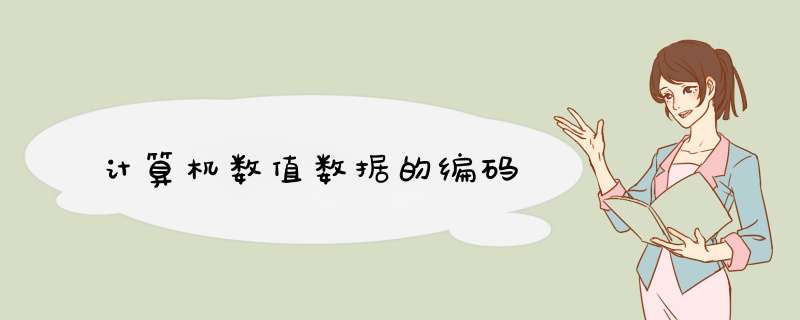 计算机数值数据的编码