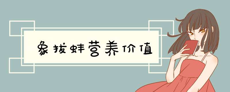 象拔蚌营养价值