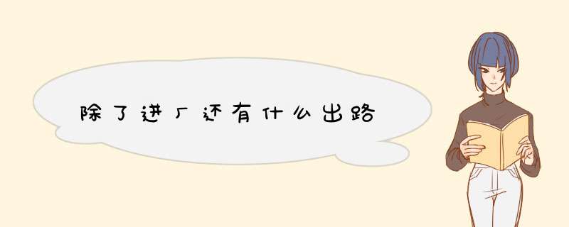 除了进厂还有什么出路