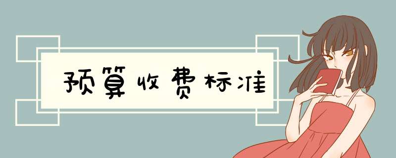 预算收费标准