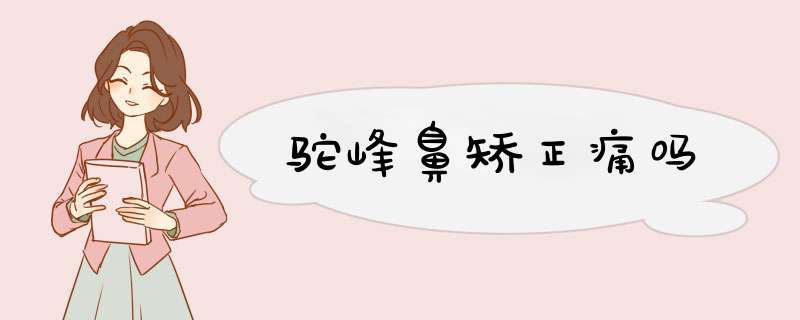 驼峰鼻矫正痛吗