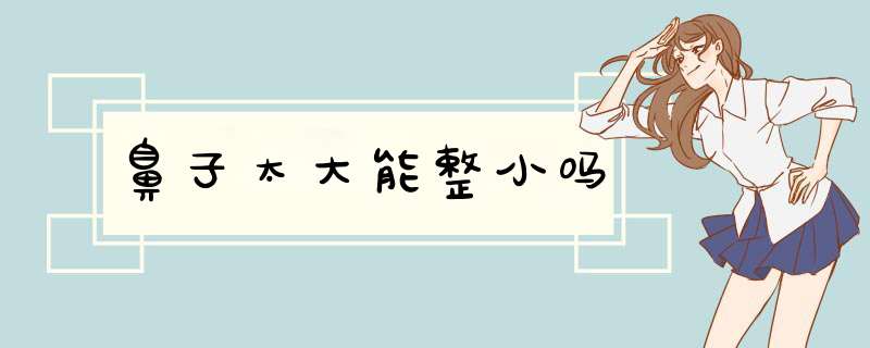 鼻子太大能整小吗