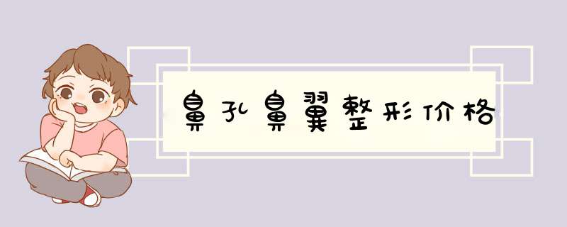 鼻孔鼻翼整形价格