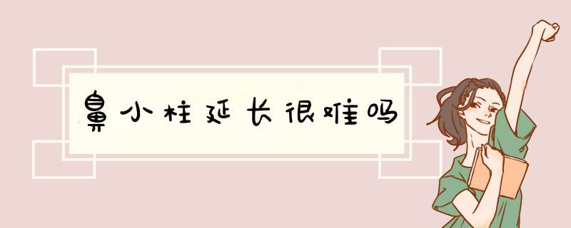 鼻小柱延长很难吗