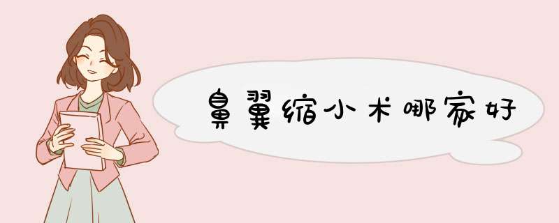 鼻翼缩小术哪家好