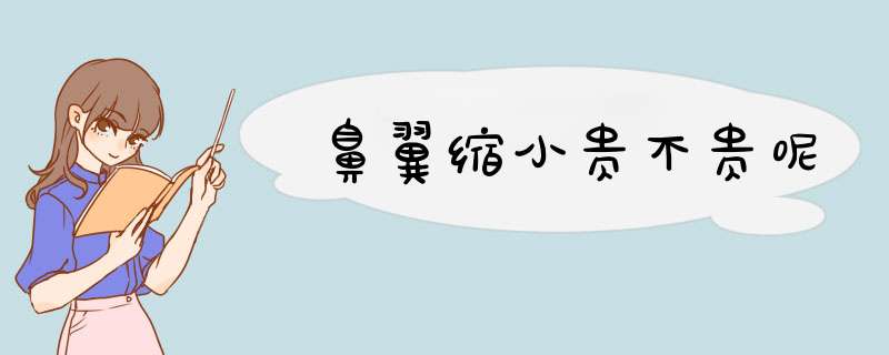 鼻翼缩小贵不贵呢