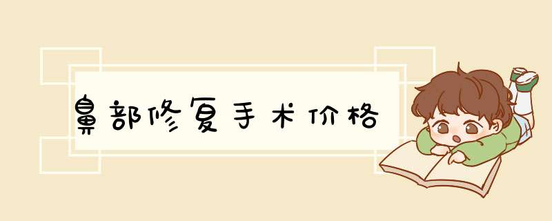 鼻部修复手术价格