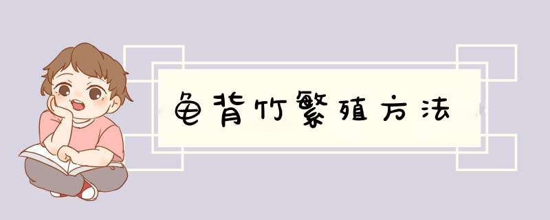 龟背竹繁殖方法